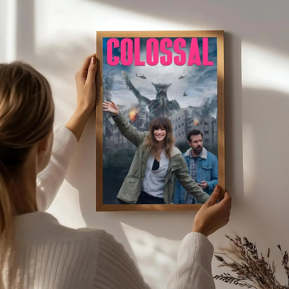 Movie Colossal HD Self-Adhesive Waterproof Wall Art Poster Wall Art Poster Peaceful Pleasures Health and Wellness White3 50X70cmNoframe