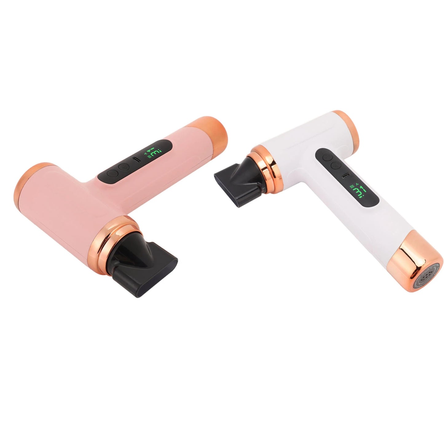 Hair Blow Dryer 200W 15000mAh Portable Hair Dryer USB Rechargeable Multi Modes Lightweight Fast Drying with Nozzle for Travel Peaceful Pleasures Health and Wellness