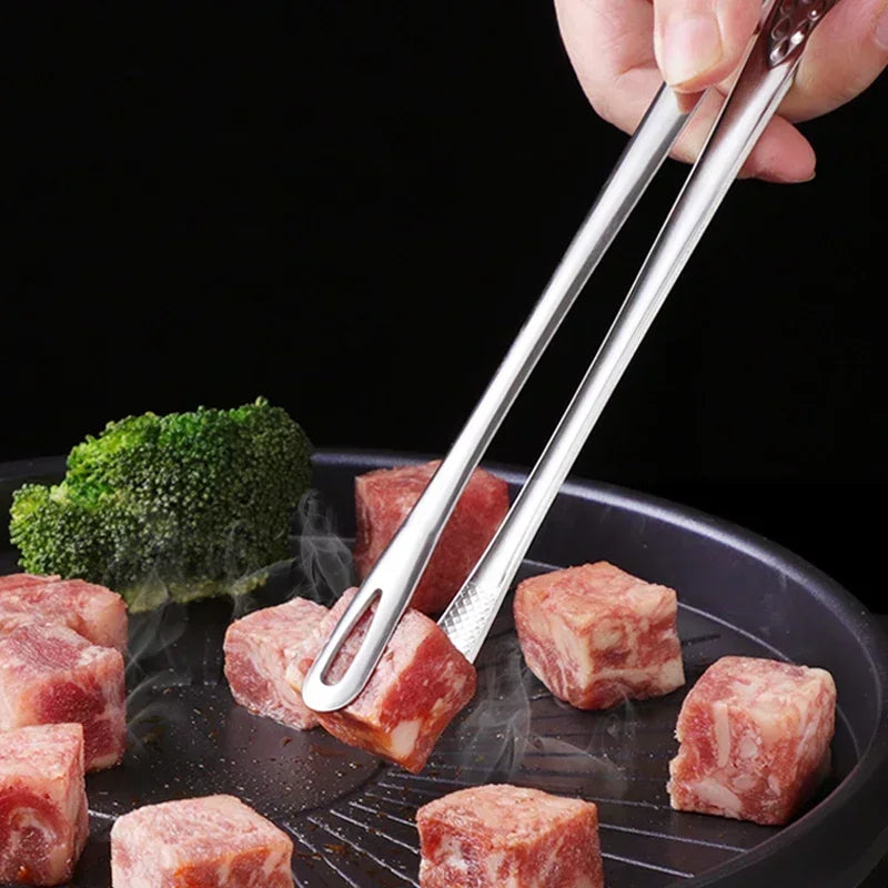 Stainless Steel BBQ & Kitchen Tongs | 24cm & 28cm Food Tongs