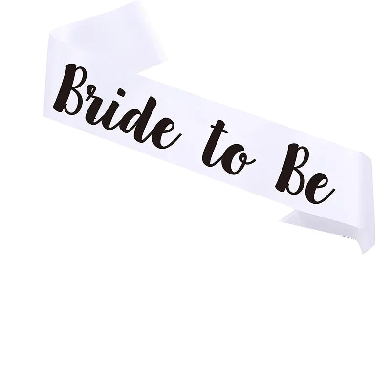 Bride & Groom Sash Set | Bridal Shower Bachelorette Wedding Wedding Party Sash Peaceful Pleasures Health and Wellness bride to be