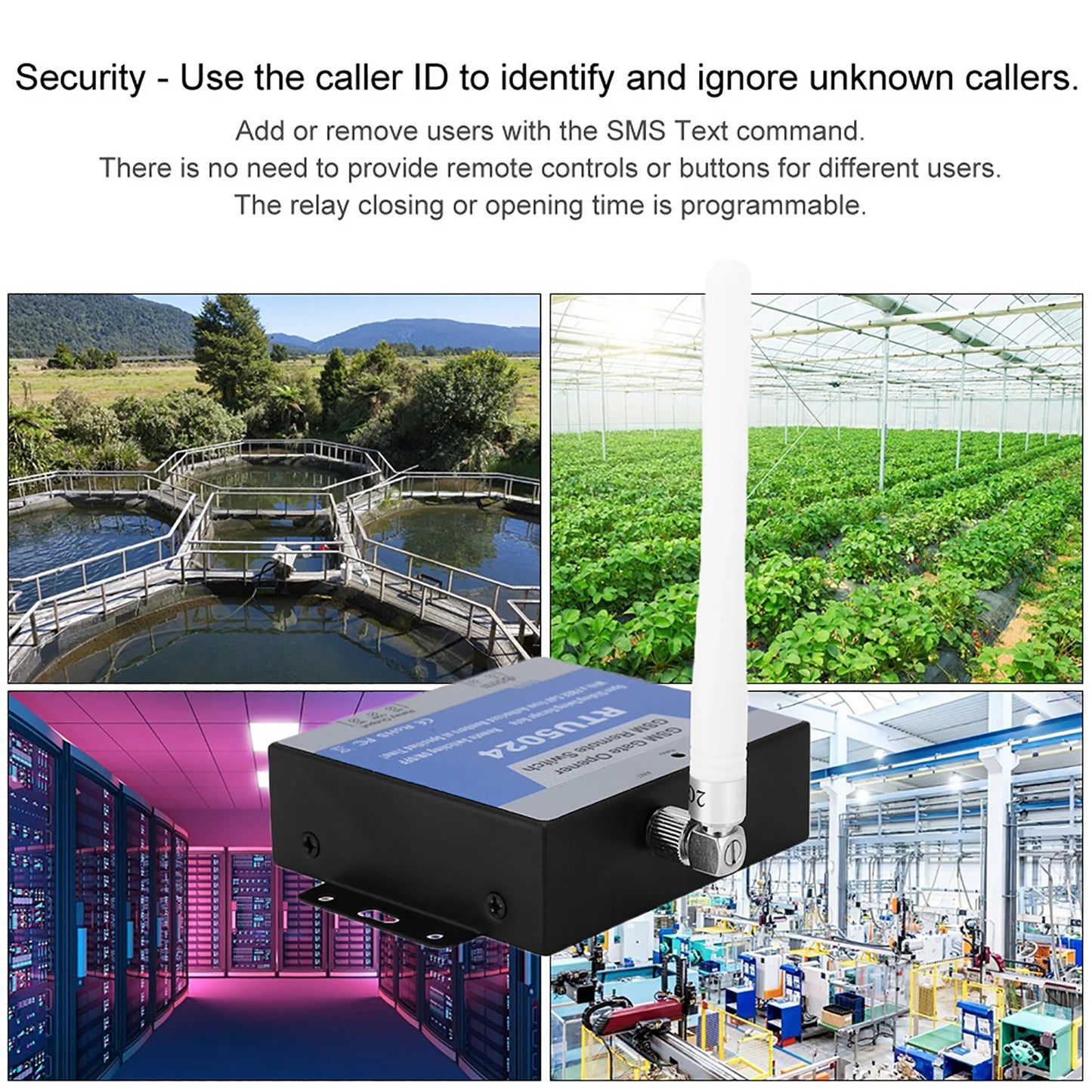 RTU5024 GSM Access Controller | SMS Remote Door Control Switch