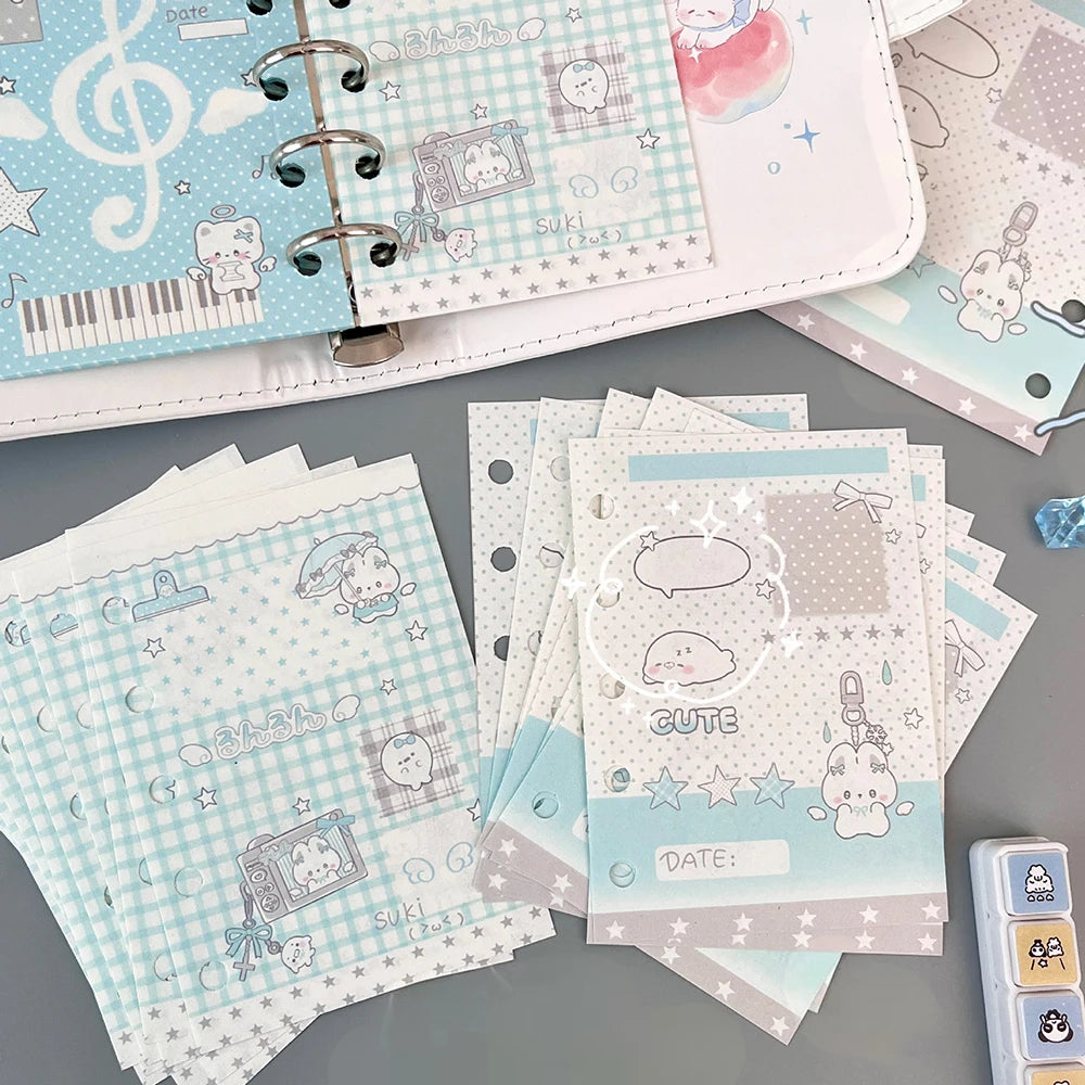 60 Sheets Angel Bunny M5 Loose Leaf Replacement Core Cartoon