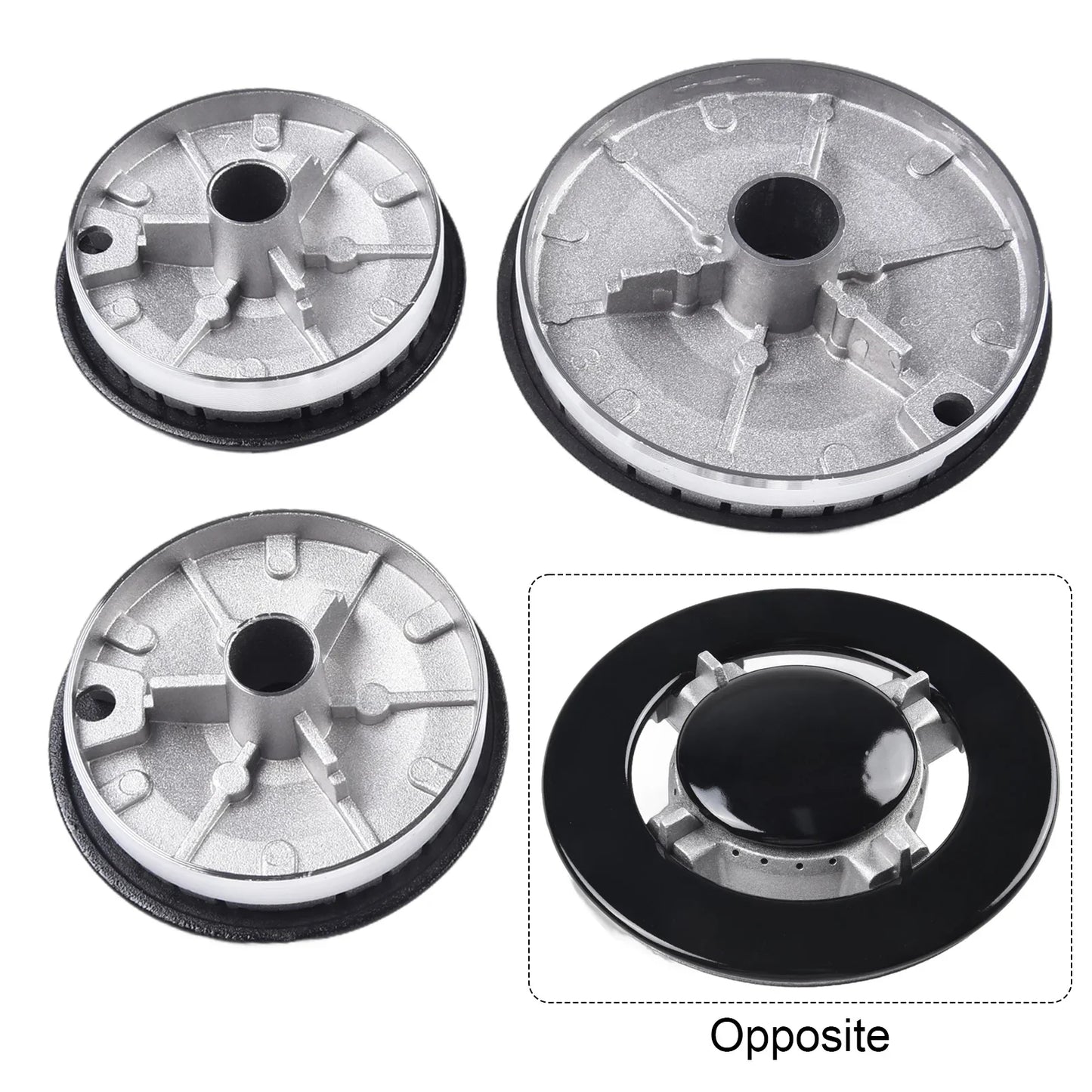 SABAF Gas Stove Burner Crown Cap & Flame Diffuser Set – 11 Pcs