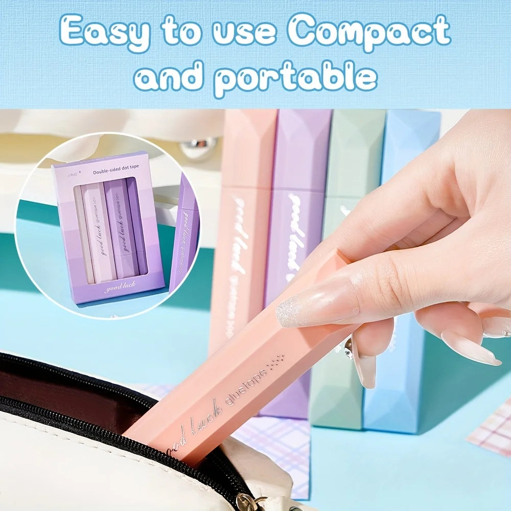 Gradient Double-sided Dot Adhesive Seamless Tape Pen Photo Albums DIY