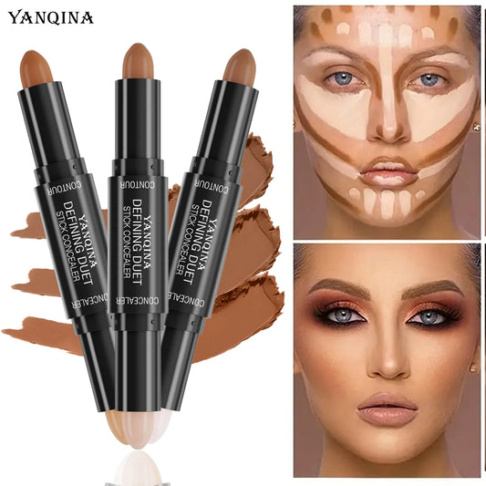 YANQINA Dual-Ended Highlight & Contour Stick | 3D Sculpting Pen Contour Highlight Stick Oasis Select