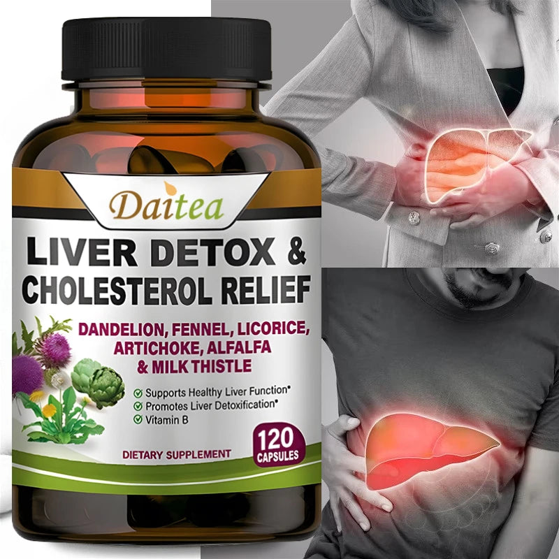 Liver Cleanse Detox & Repair – Milk Thistle, Artichoke, Dandelion Liver Detox Supplement Peaceful Pleasures Health and Wellness