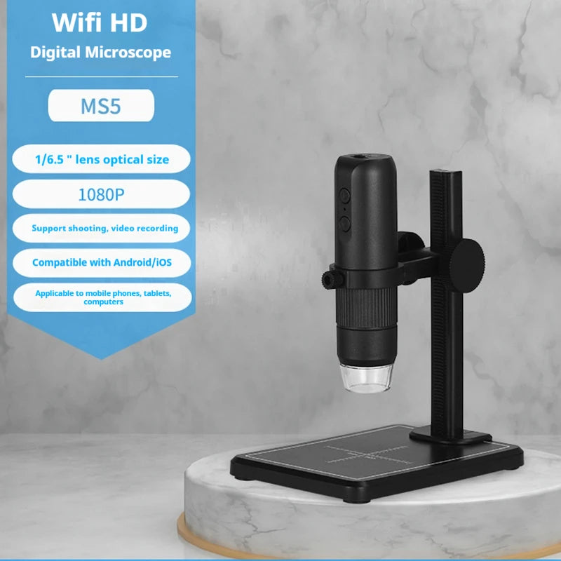 Electron Microscope High-Definition Portable Wifi Digital Microscope for Repairing Skin and Scalp Peaceful Pleasures Health and Wellness