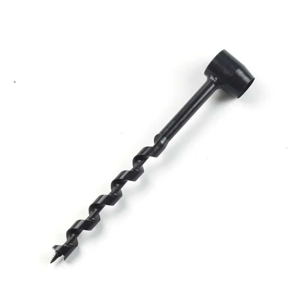 Manual Auger Drill | Carbon Steel Bushcraft Wood Punch Tool Peaceful Pleasures Health and Wellness
