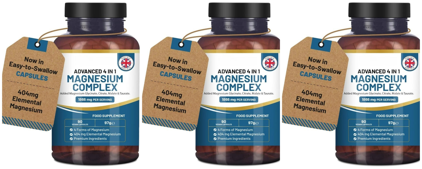 Magnesium Glycinate Complex 4-in-1 404mg Elemental 90 Caps