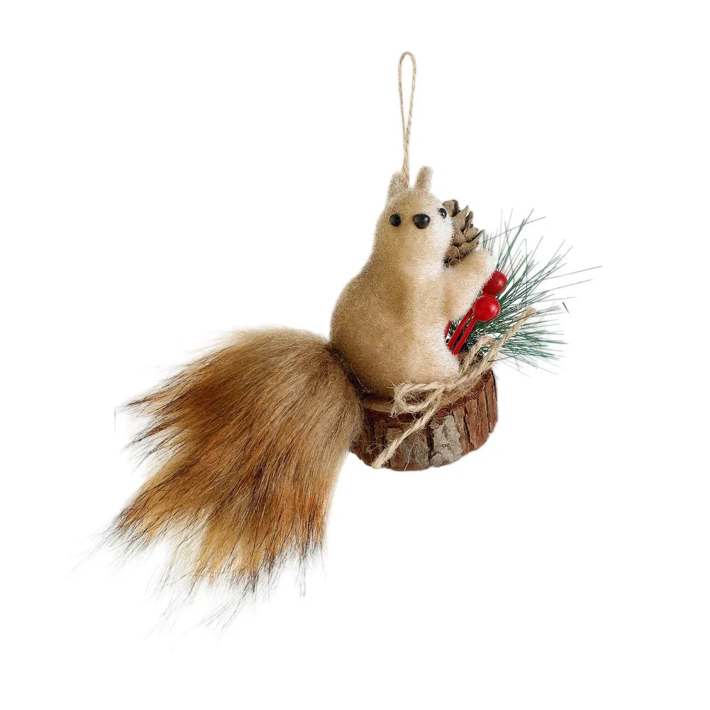 Christmas Squirrel Hanging Ornament | Festive Tree Decoration