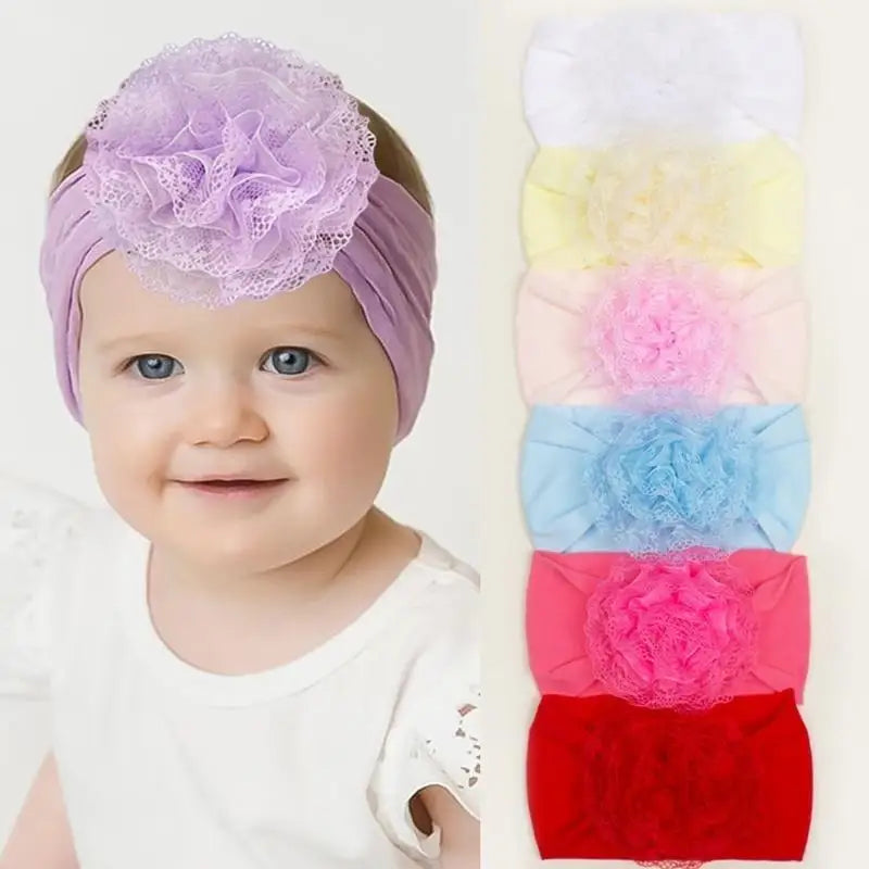 Baby Flower Headband | Handmade Turban for Newborns & Toddlers
