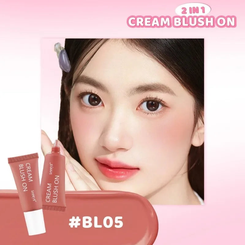 Liquid Blush Cream Stick | Matte Peach Pink Cheek Makeup