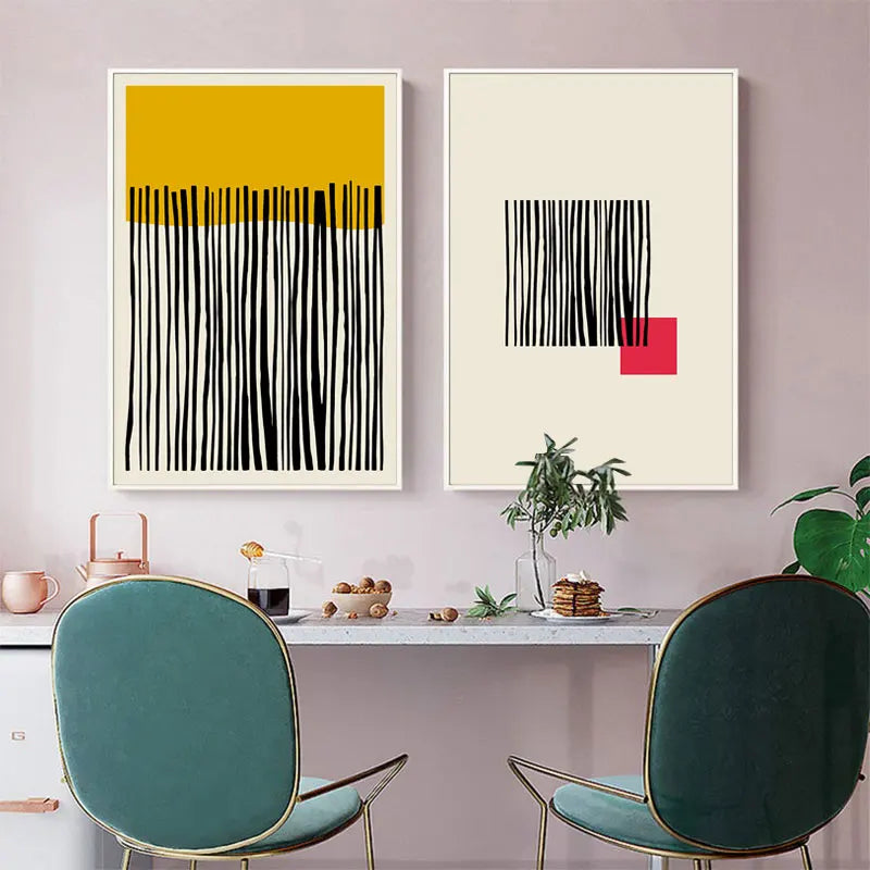 Wall Art Canvas Painting Home Decoration Modern Multicolored Abstract Geomotric Picture Prints Nordic Posters Modern Living Room Peaceful Pleasures Health and Wellness
