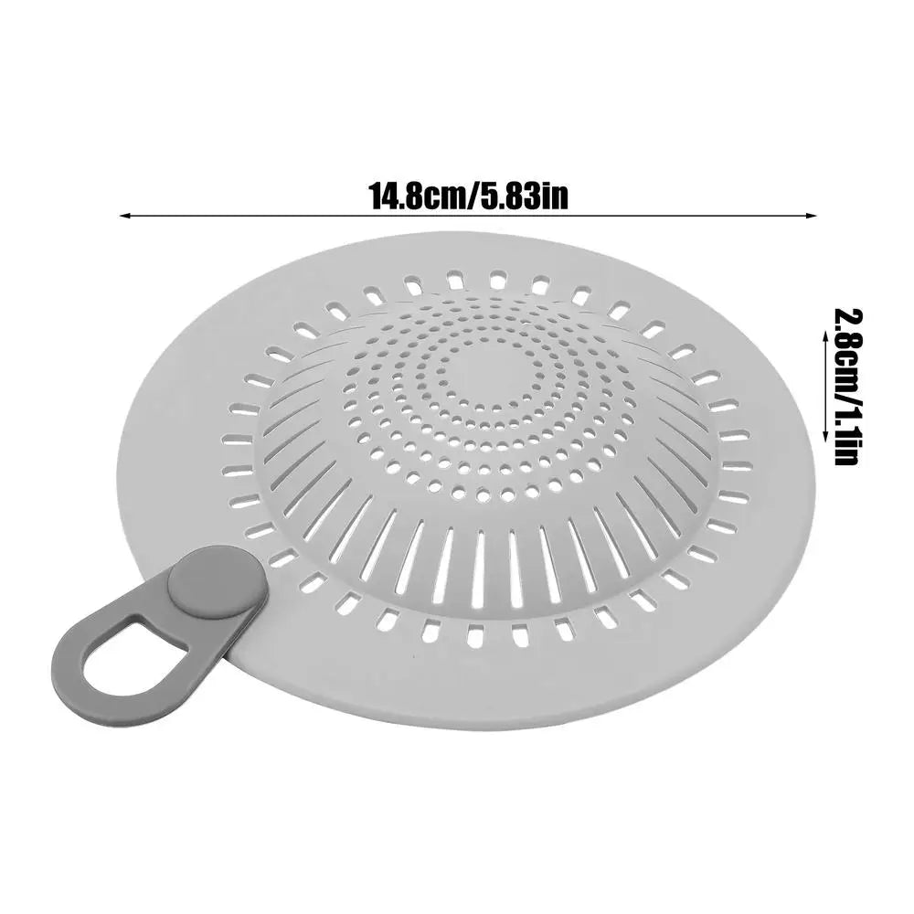 Silicone Shower Drain Cover – Hair & Debris Filter Mat