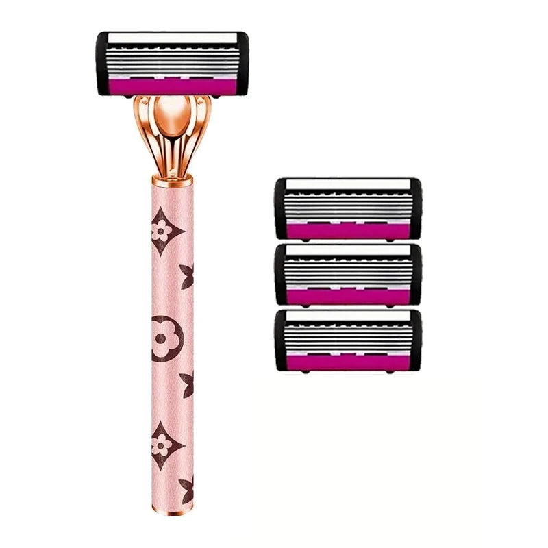 6-Blade Women's Manual Razor | Full Body Hair Removal
