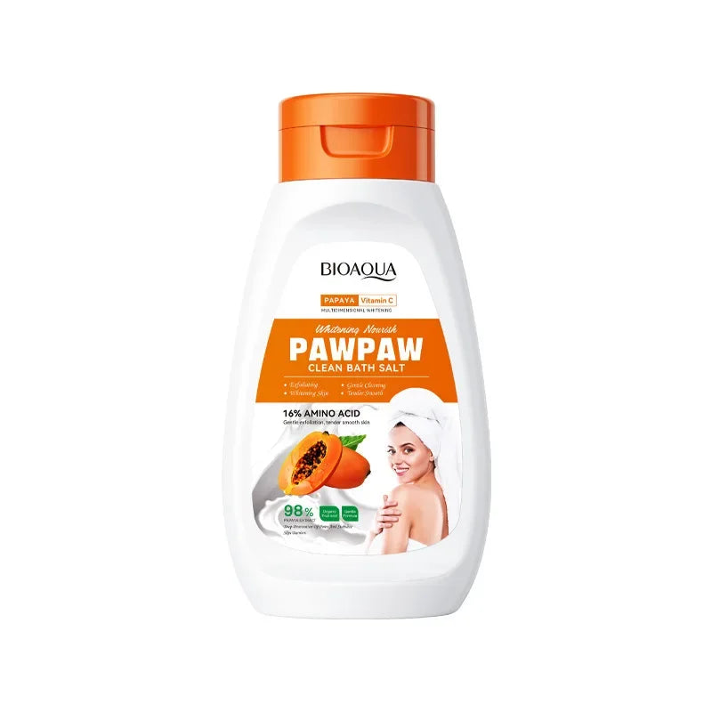 SADOER Papaya Vitamin C Body Wash & Bath Salt Set 480ml
