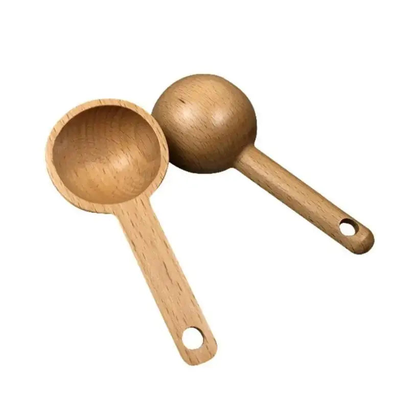 Wooden Measuring Spoon Beech & Walnut 7.5–45ML | Kitchen Tool