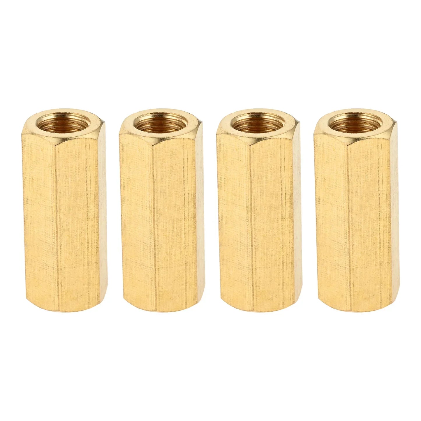 4-Pack Copper Hex Standoff Columns 10mm x 25mm Twist Nuts