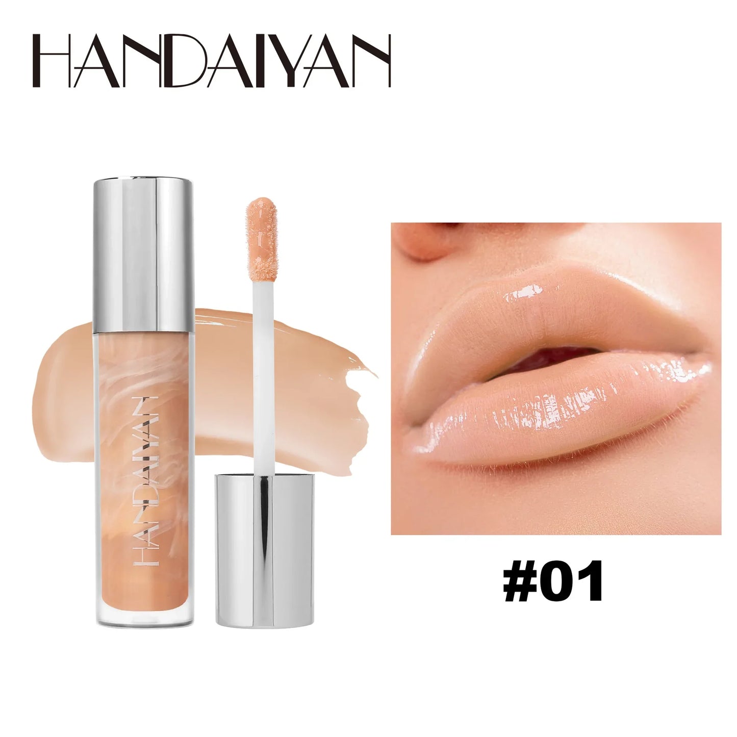 Handaiyan Vitamin E Lip Gloss – Hydrating Plumping Glaze