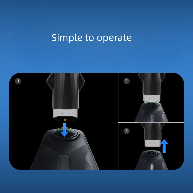 For Insta360 X5 Interchangeable Lens Kit Action Camera Accessories Optical Glass Lenses Deliver High-Definition Image Quality Peaceful Pleasures Health and Wellness