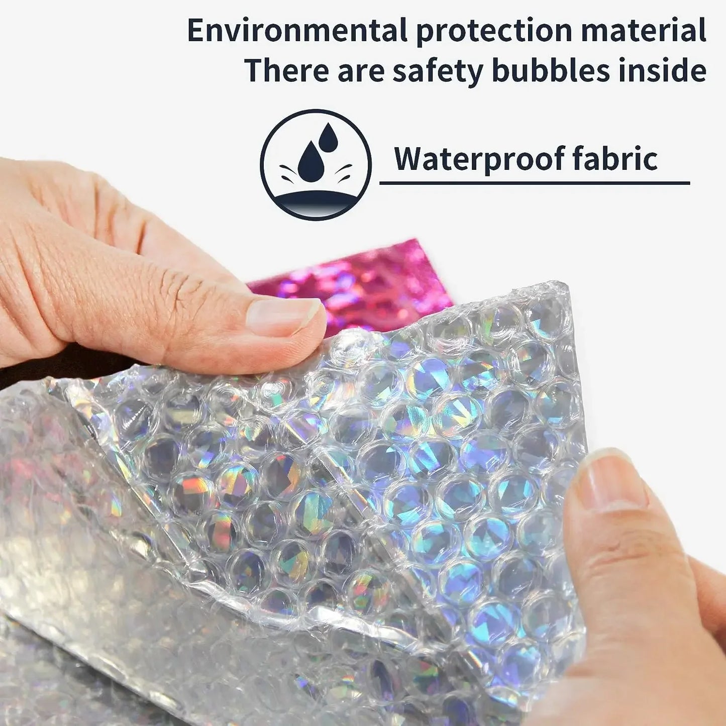 Small Business Supplies Holographic Shipping Bags Laser Packing Bag