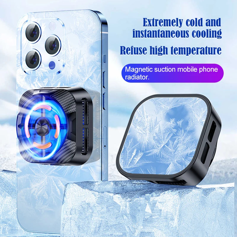 Semiconductor Mobile Phone Radiator Fan Cooler For Phone Cooling Fan Processor Cooler Phone Fan Cooler Gamer Cell Phone Peaceful Pleasures Health and Wellness
