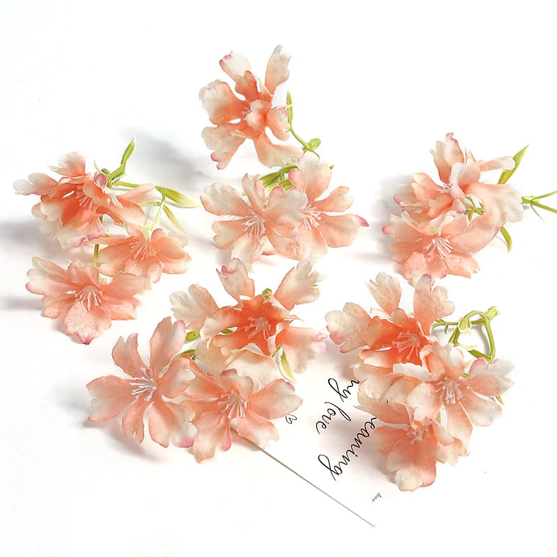 10pcs Silk Artificial Flower Heads – Wedding & Home Decor