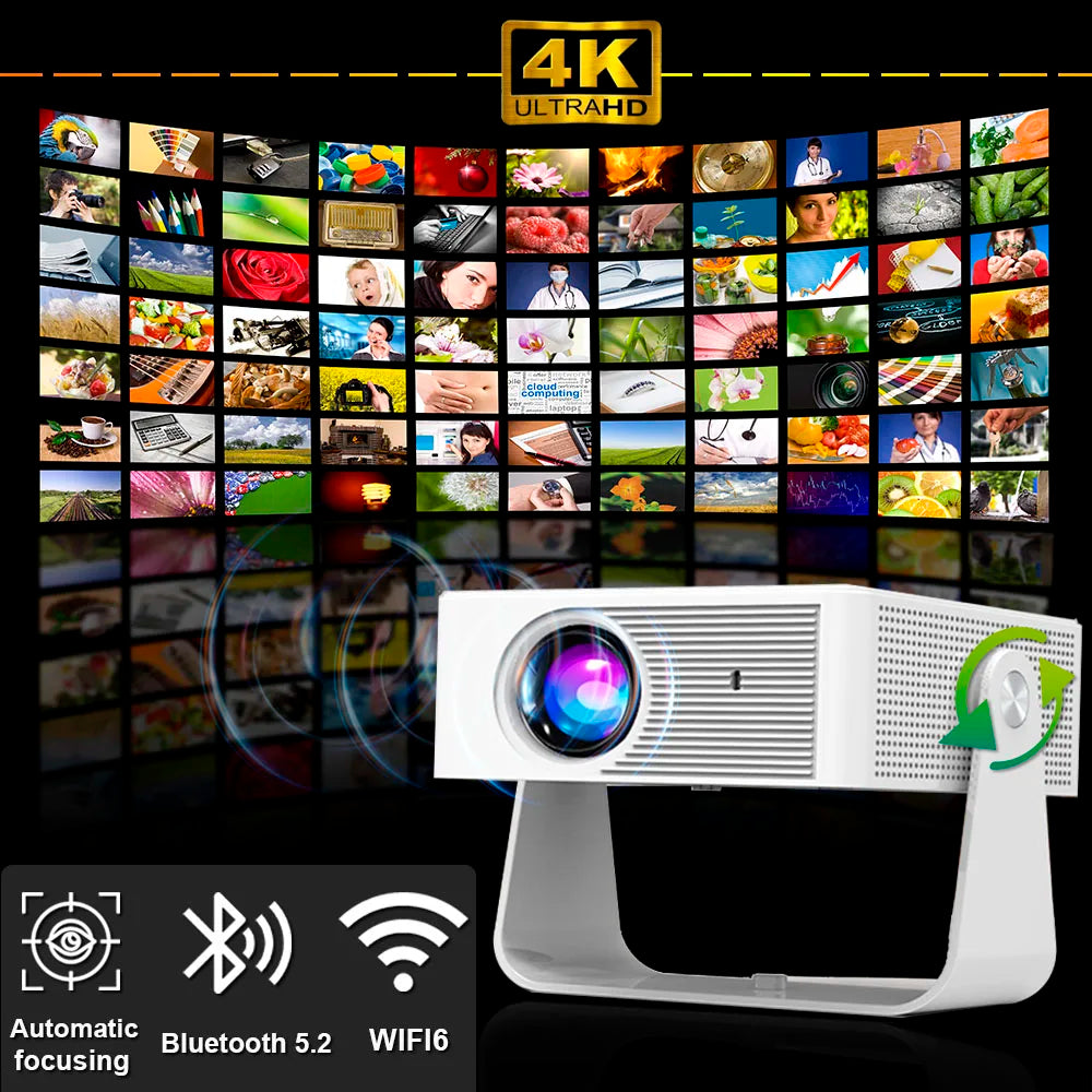 2025 X3 Projector Portable Projector Wifi Smart 1280 720P Full HD Office Home Theater Video Mini Projector Mobile Projection Peaceful Pleasures Health and Wellness