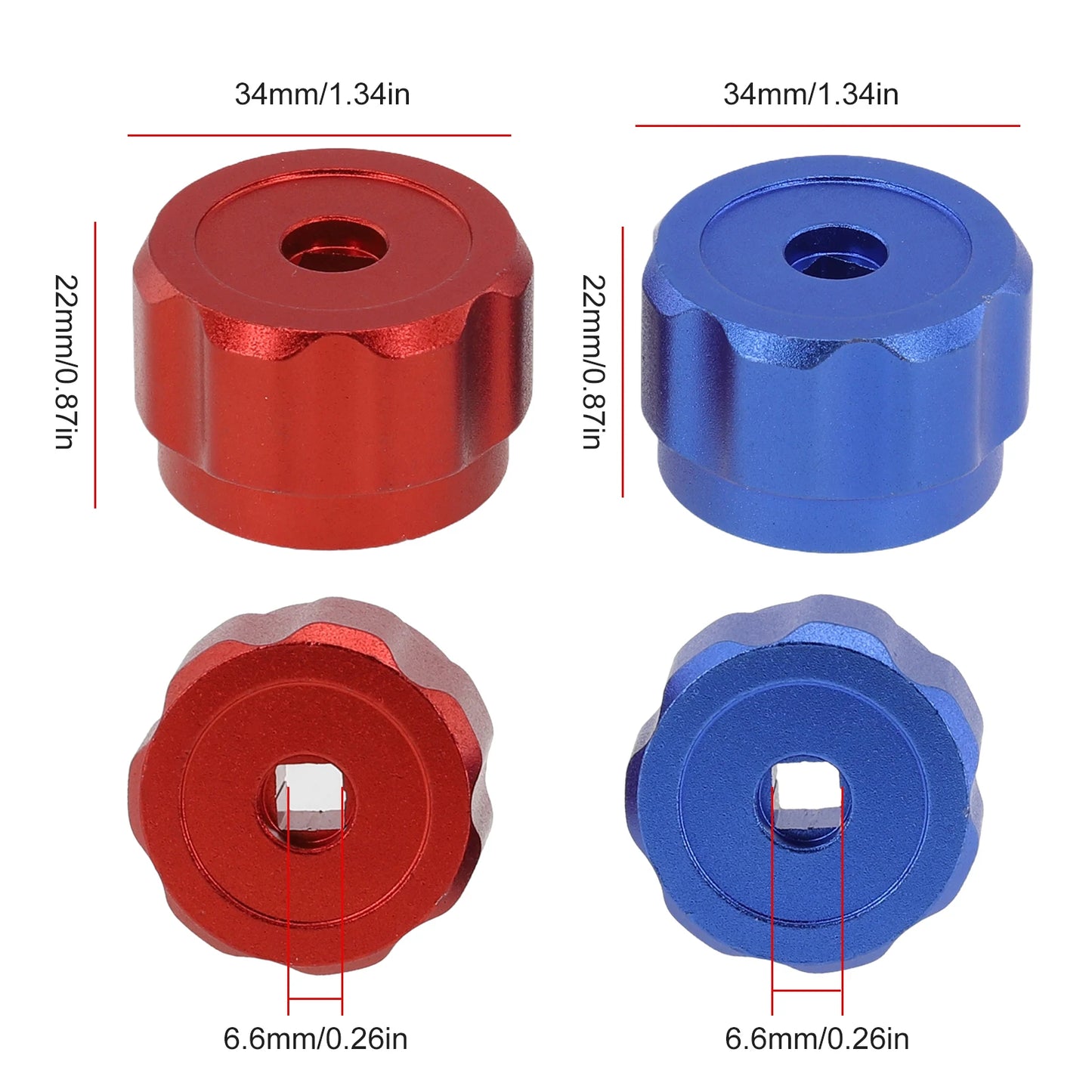 Round Wheel Handle Faucet Handles Manifold Gauges Knob Aluminum Alloy