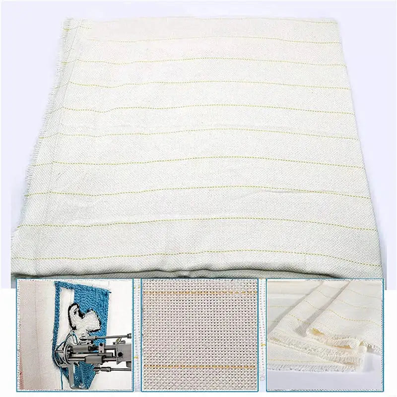 DIY Tufting Starter Fabric Punch Needle Embroidery Backing Cloth for Beginners Handmade Rug Carpet Weaving Base Material Peaceful Pleasures Health and Wellness