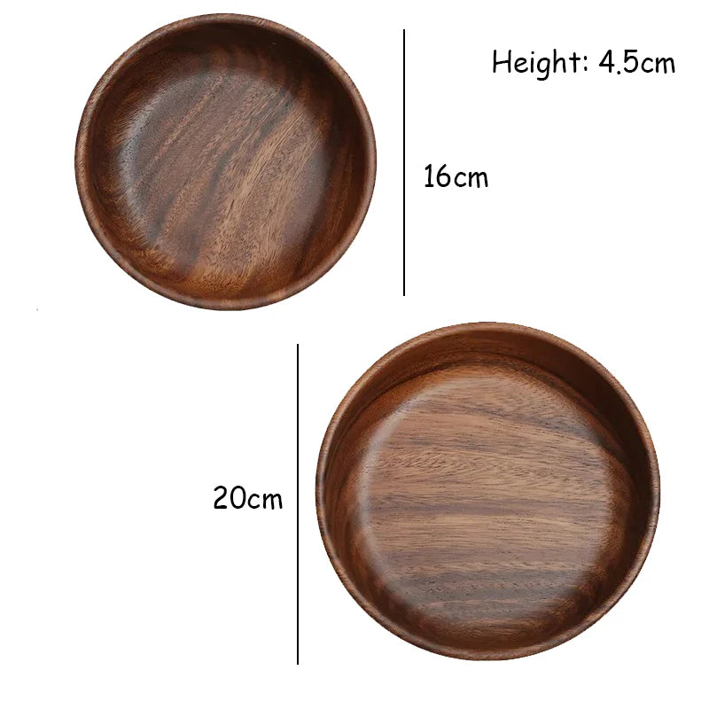 Solid wood bowl Walnut Boat Bowl Creative wooden salad bowl Fruit bowl Vintage storage home kitchen utensils Peaceful Pleasures Health and Wellness
