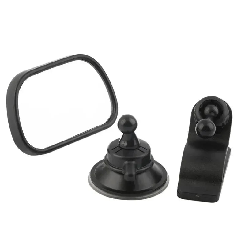 Mini Rear Infant Car Seat, Adjustable Rear Convex Mirror, Child Monitor, In-Car, 2-in-1 Peaceful Pleasures Health and Wellness C sucker clip
