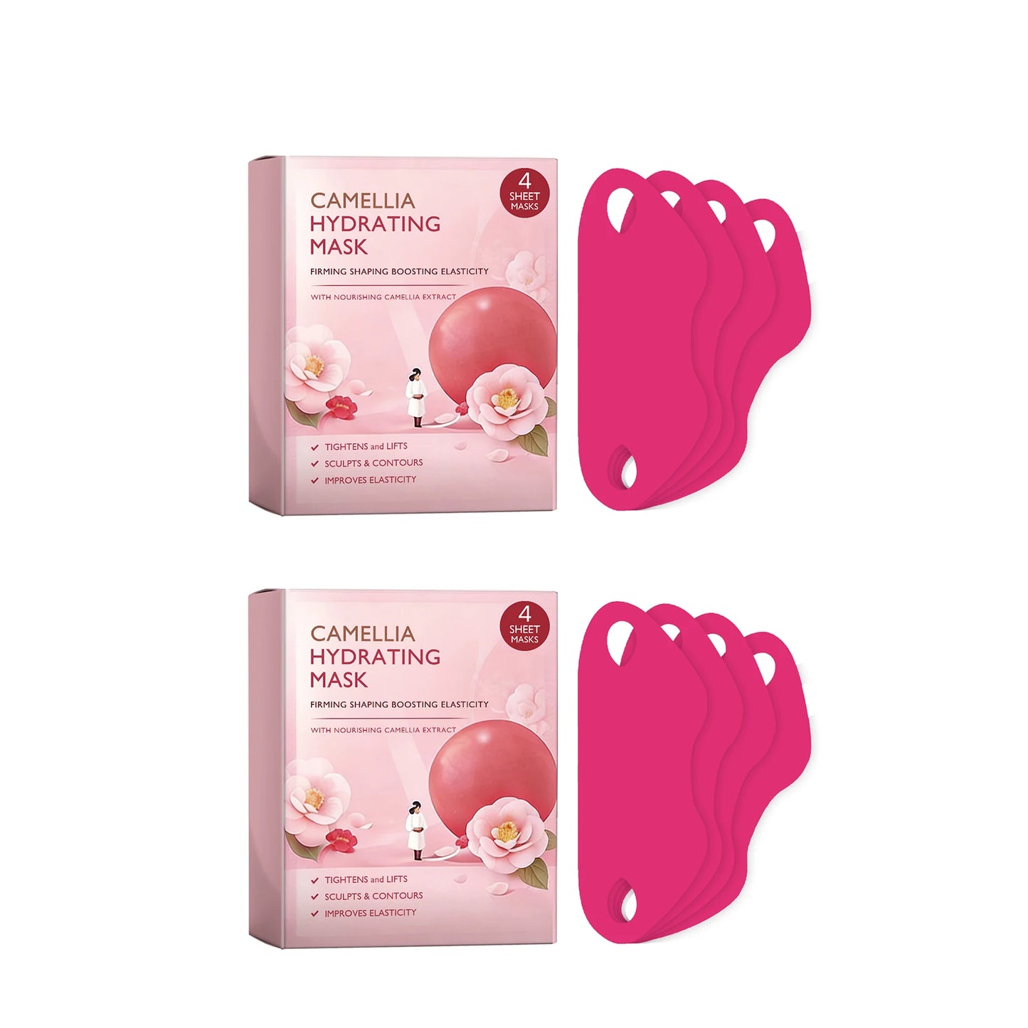 Firming Face Mask – Anti-Aging, Lifting & Hydrating (4 Pcs)