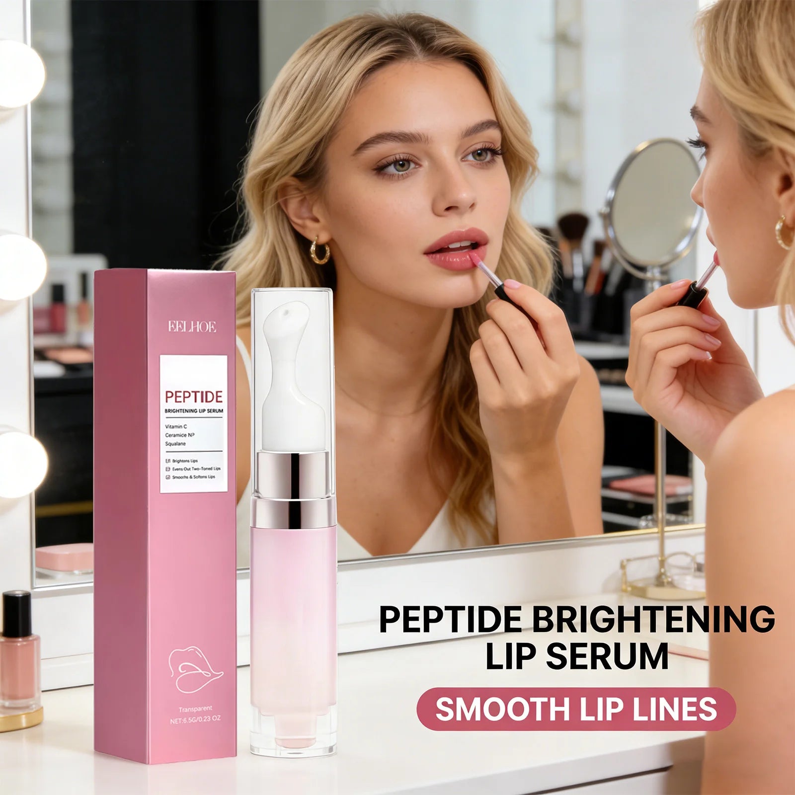 EELHOE Brightening Lip Serum – Lighten, Exfoliate & Moisturize Brightening Lip Serum Peaceful Pleasures Health and Wellness