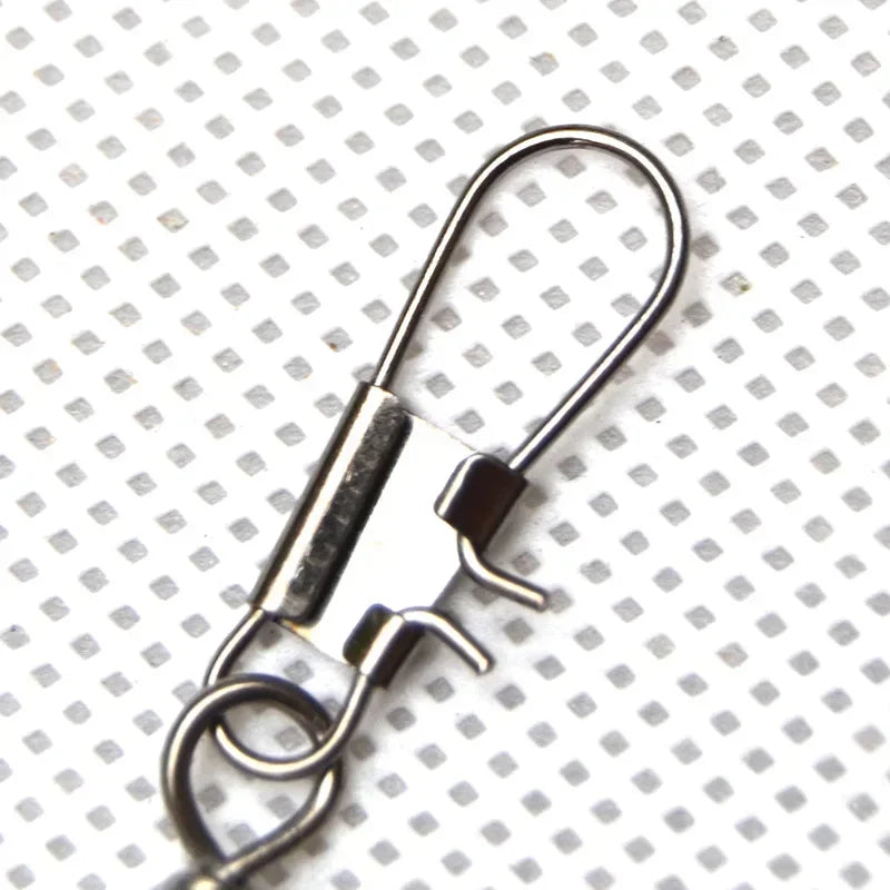 30/50/100pcs Fishing Ball Bearing Carp Tools Boat Hook Goods Accessories Professional Interlock Bait Tool Hooks Tackle Sports Peaceful Pleasures Health and Wellness