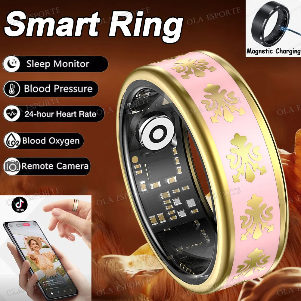 Smart Ring – Heart Rate, SpO₂ & Sleep Tracker | IP67 Waterproof