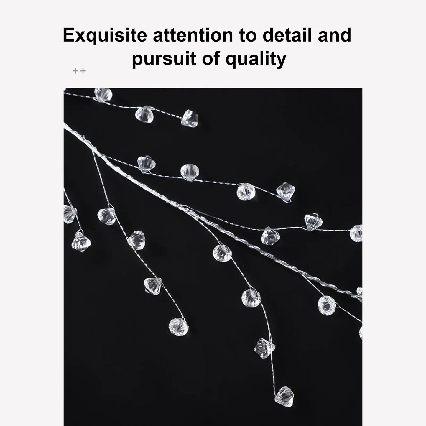 Crystal Bead Garland – Sparkling Pendant for Mantel & Porch