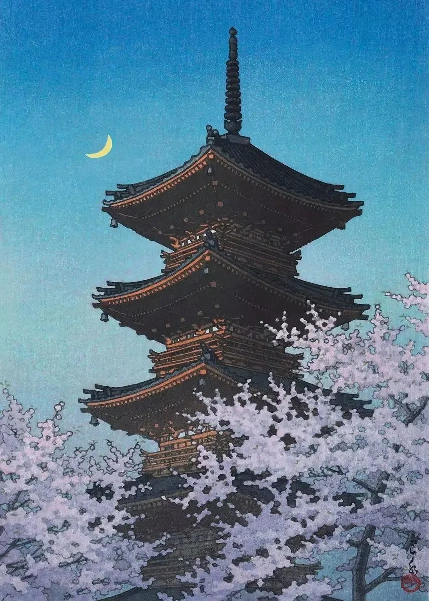 Kawase Hasui Japanese Landscape Canvas Wall Art Print | Retro