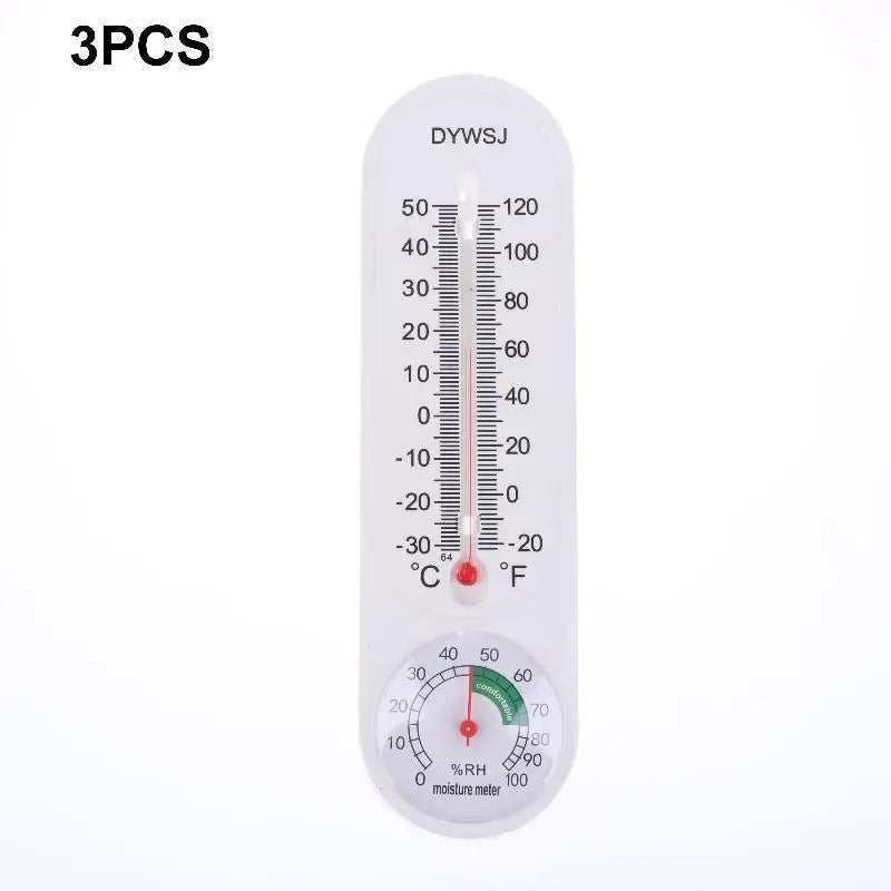 Wall-Mounted Hygrometer Thermometer Humidity Gauge for Home with Hanging Feature - Temperature &Humidity Meter for Breeding Room Peaceful Pleasures Health and Wellness 3pcs