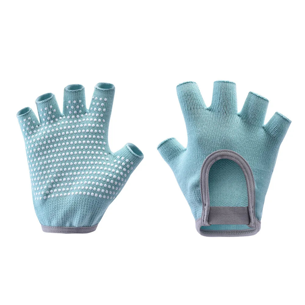 Non Slip Yoga Gloves for Women Fingerless Pilates Gloves with Grips for Yoga Fitness Workout Sports Exercise Gym,Universal Size Peaceful Pleasures Health and Wellness emerald green
