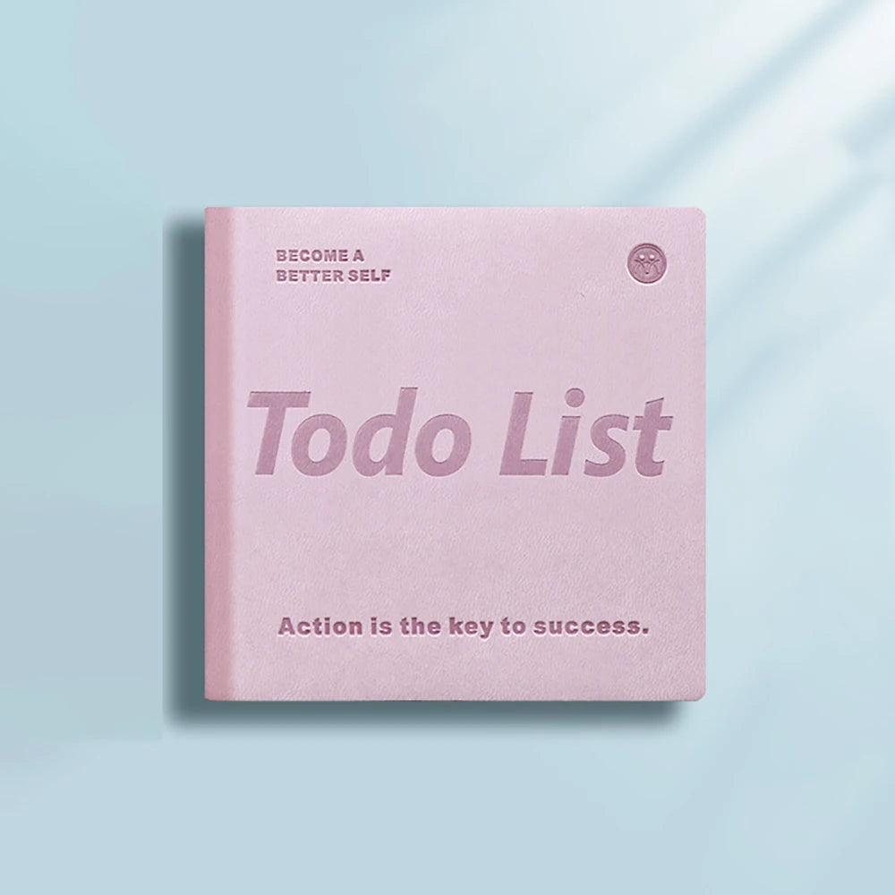 100 Sheets Leather Plan Book Time Management Schedule Self-discipline