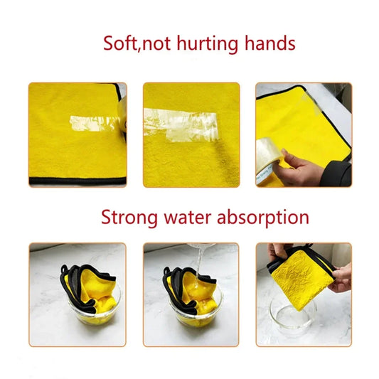 Towel Microfiber Car Wash Cleaning Drying Cloth Multiple Size Colors Car Motorcycle Household Care Detailing car towel car wash Peaceful Pleasures Health and Wellness
