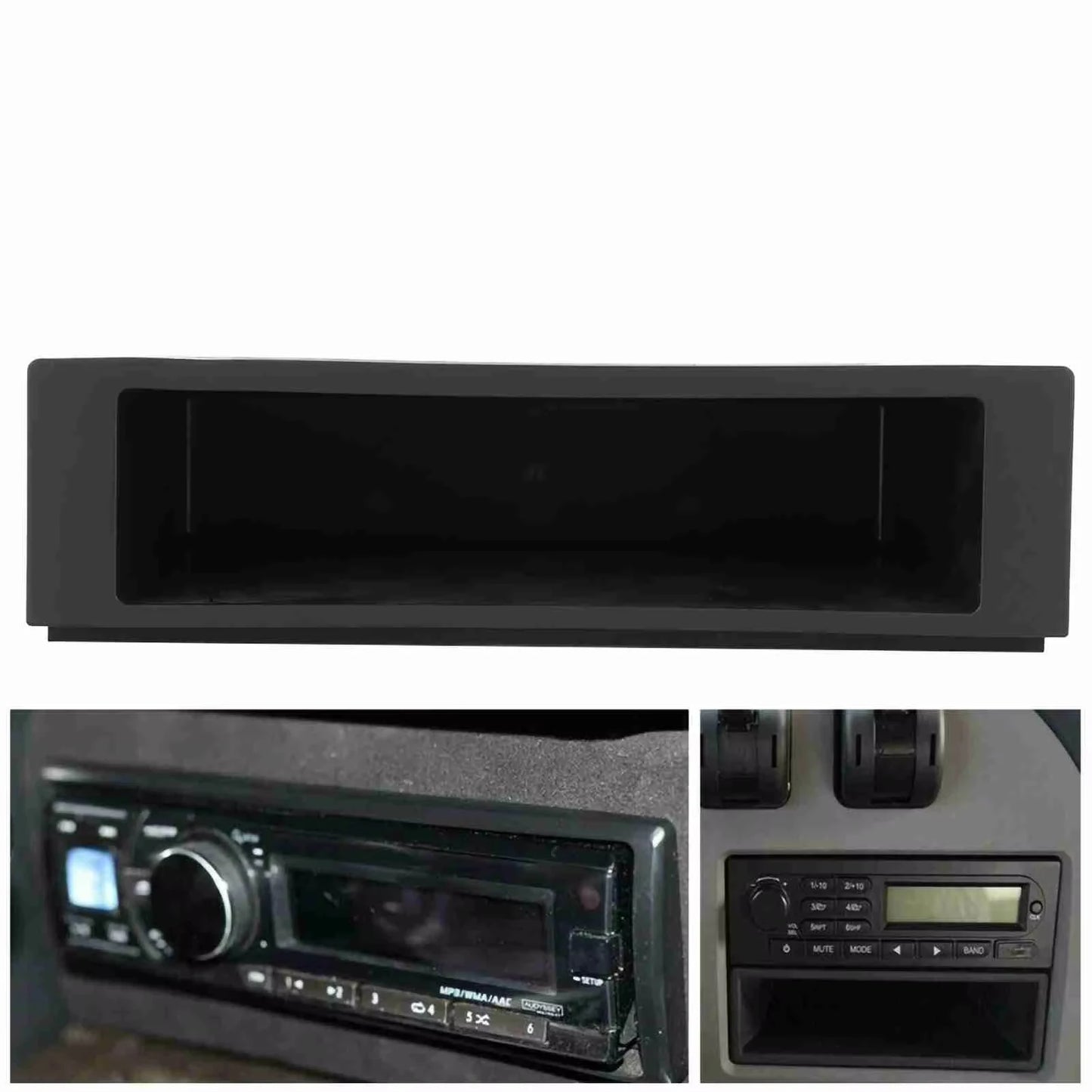 1-DIN Car Radio Storage Box Dashboard Organizer Tray – Mazda
