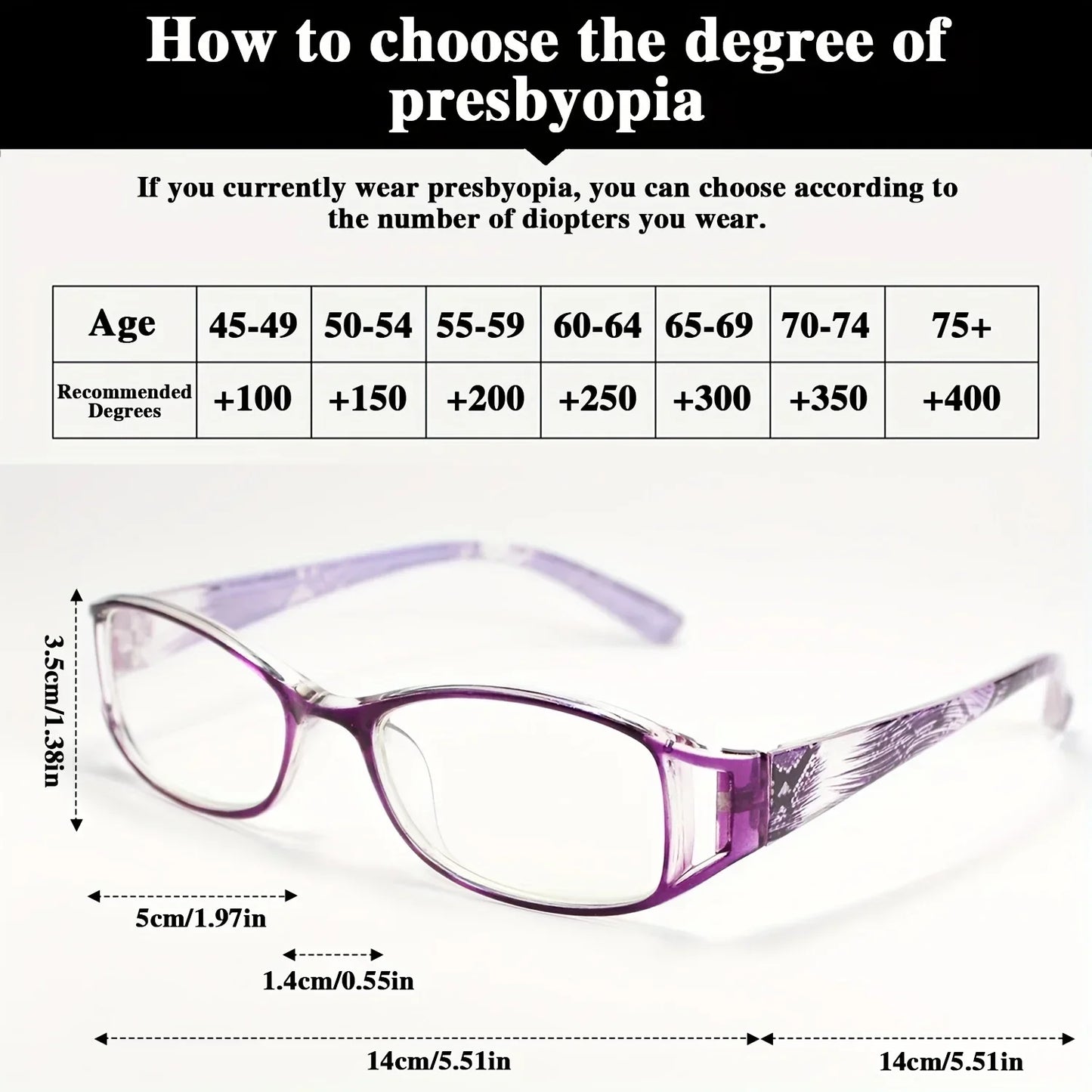 Winful Rectangular Reading Glasses | Fashionable Presbyopia Set
