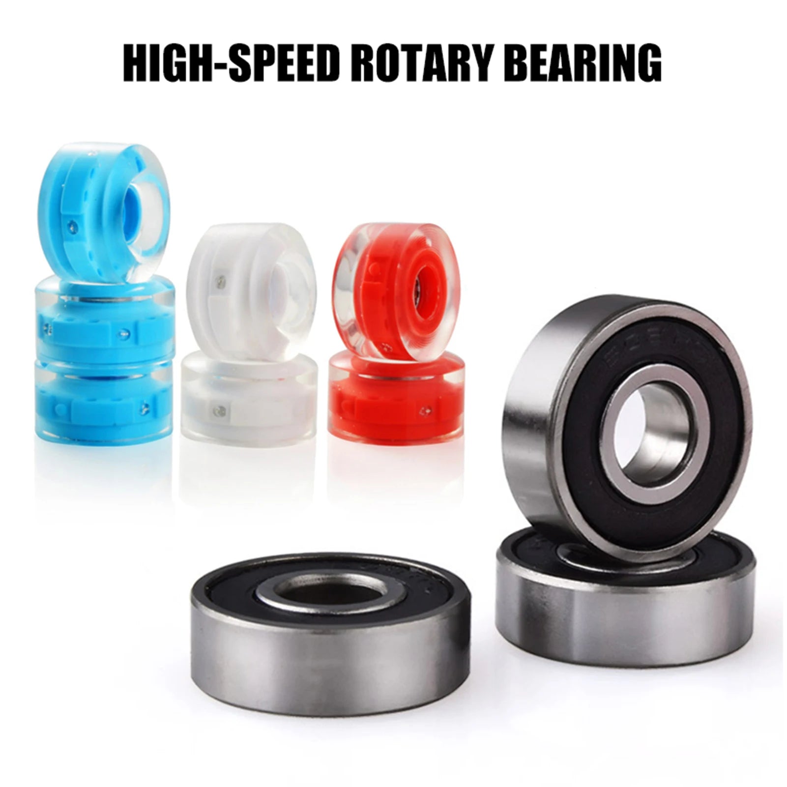 4pcs Luminous Roller Skate Wheels Reduce Friction Fast Rotation Wheels for Skateboarding Accessories Peaceful Pleasures Health and Wellness