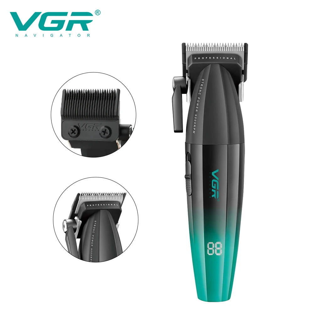 VGR Hair Clipper Professional Hair Trimmer Electric Clippers Cordless Hair Cutting Machine 9000RPM Trimmer Clipper for Men V-003 Peaceful Pleasures Health and Wellness