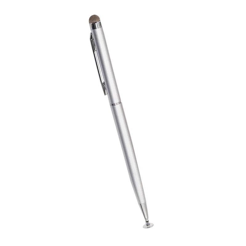 2-in-1 Capacitive Stylus Pen Stylus For Touch Screen Stylus Pens For Android Phone Pen For Mobile Universal Touch pen for tablet Peaceful Pleasures Health and Wellness Silver