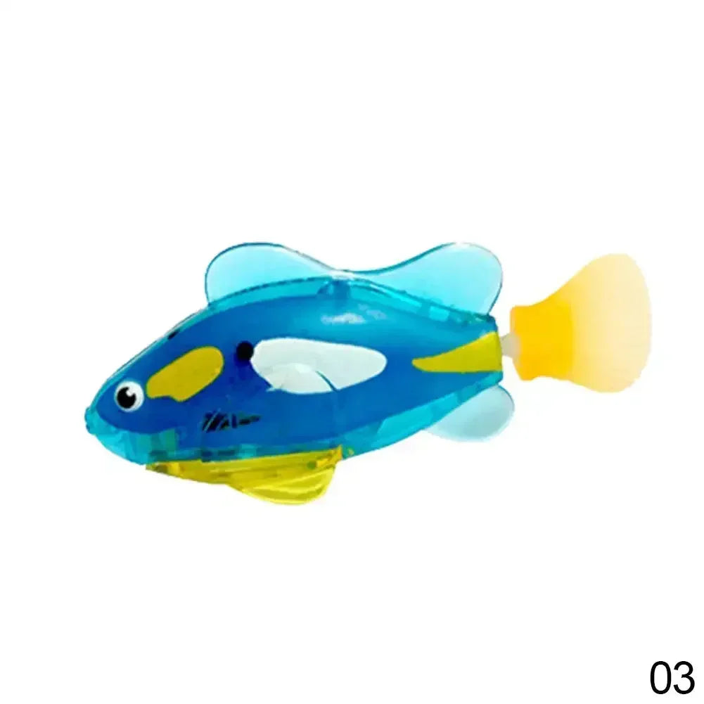 Interactive LED Swimming Fish Cat Toy – Water Activated