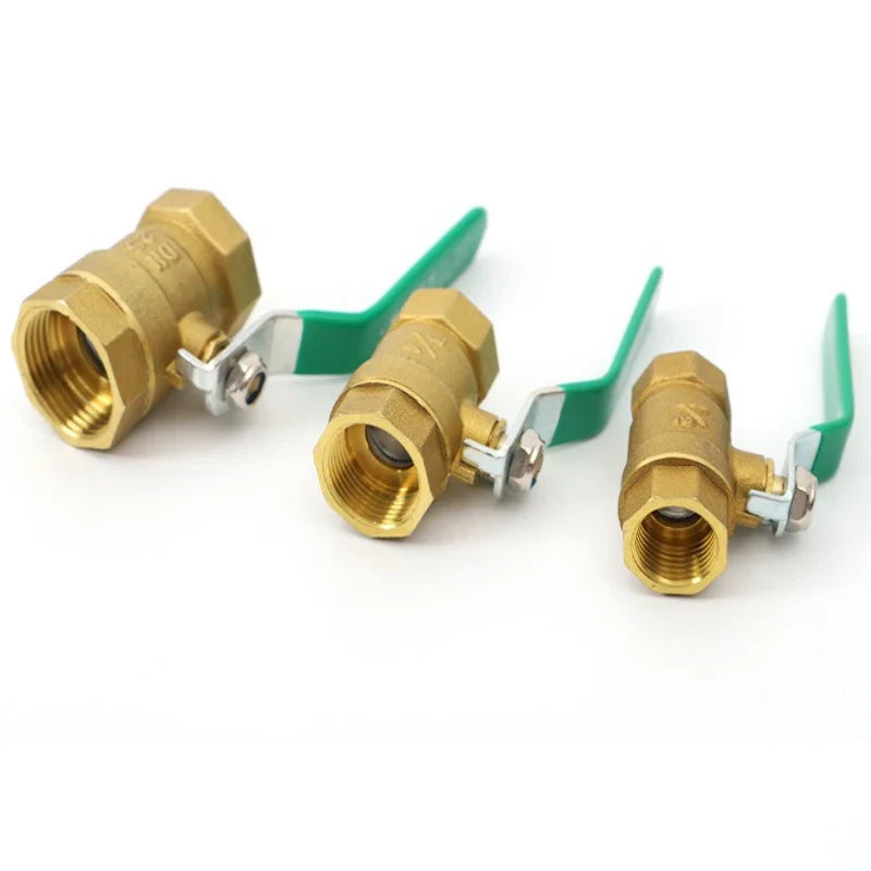 Brass Mini Ball Valve 1/2" 3/4" 1" BSP – Water Gas Oil Shut Off