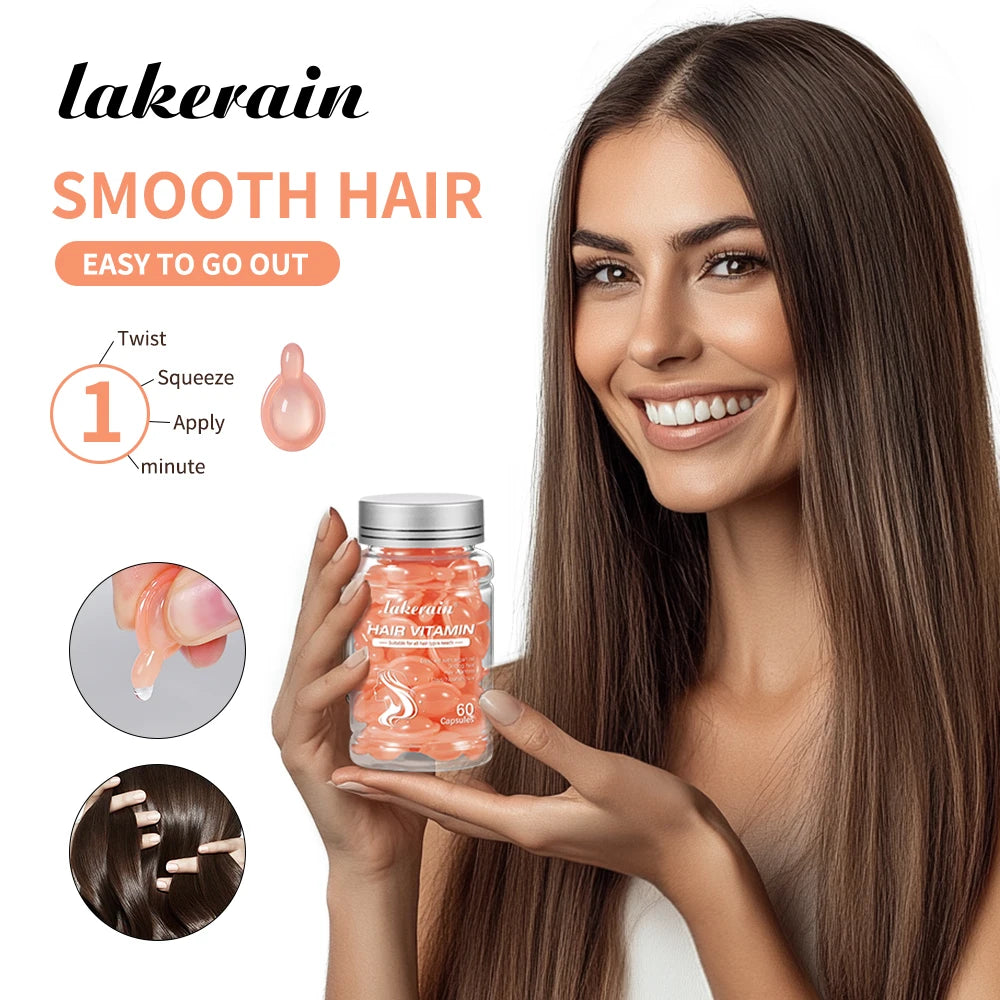 6bottles Morocco Argan Vitamin Oil Hair Care Set Essence Damaged Nutrition Repair Hair Splitting Improvement Treatment Products Peaceful Pleasures Health and Wellness